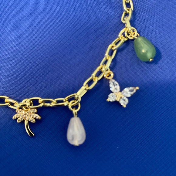 Kirks Folly Gold Tone Seashore theme necklace, NEW, 16” w/2” extender - Picture 2 of 8